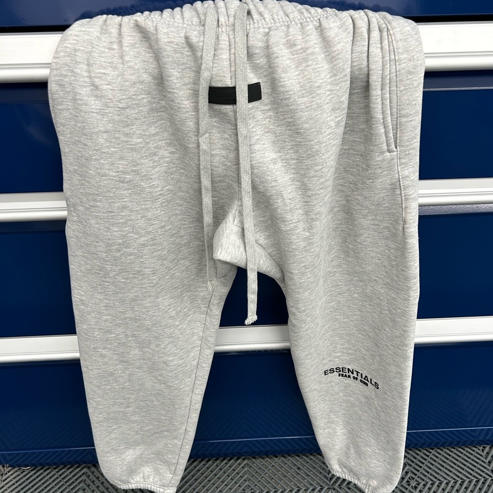 Fear of God Essentials Light Gray Joggers